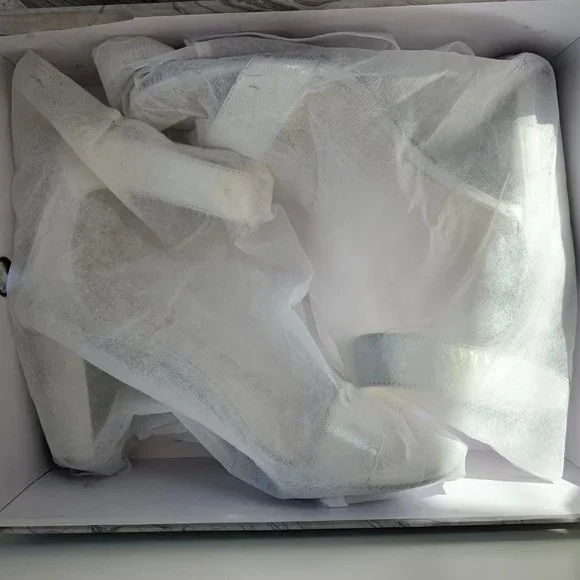 š„ Jeffrey Campbell Shiny Silver Block Heels - Picture 9 of 10